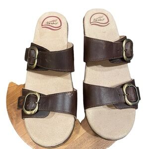 DANSKO sandals 38 Deep Brown